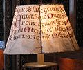 lampshade made of parchment