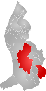 Triesenberg and its exclave in Liechtenstein