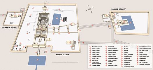 Plan 3D i kompleksit te Karnakut