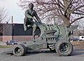 The statue of Ronnie Peterson in Almby, Örebro.