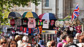 Image 6A tourist stall selling various London and United Kingdom related souvenirs on the edge of Trafalgar Square on the Strand (from Tourism in London)