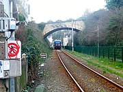 De lijn in Quimper richting Landerneau