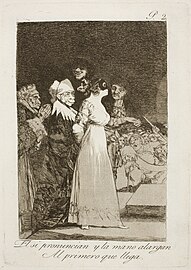 Capricho No. 2: El sí pronuncian y la mano alargan al primero que llega (Ili jesas kaj manprenas la unuan veninton)