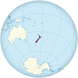 Карта на New Zealand