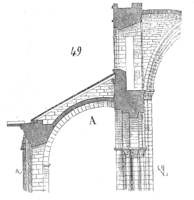 Flying buttress at the Abbey of Saint-Étienne, Caen, Caen (11th century)