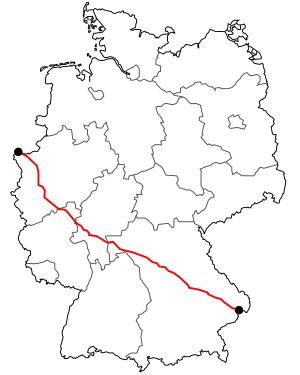 Verlauf der B 8