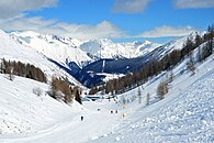 Afdaling van de Kleine Sint-Bernhardpas naar La Thuile