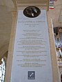 Plaque honoring Marshal de Lattre de Tassigny in Cathédrale Saint-Louis-des-Invalides