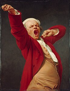 Joseph Ducreux Self-Portrait, Yawning