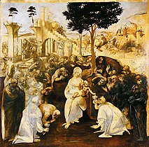 Leonardo da Vinci, The Adoration of the Magi.