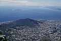 View of the island from Table Mountain