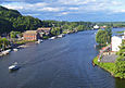 Der Rondout Creek kurz vor seiner Mündung in den Hudson River