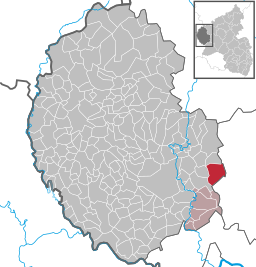 Läget för Spangdahlem i Eifelkreis Bitburg-Prüm