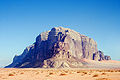 A sandstone monument in the Rum valley