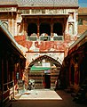 Hallway in Wazir Khan Mosque that leads to Calligrapher's Bazaar.