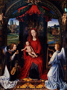 Hans Memling Madonna and Angels, 76 x60 cm.