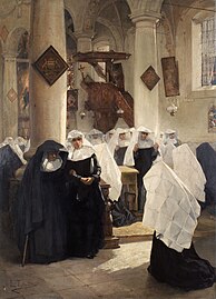 Après la messe au béguinage de Gand, Musée des Beaux-Arts de Gand.