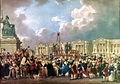 Une Exécution capitale sur la place de la Révolution (1794), Pierre-Antoine Demachy (1723-1807).