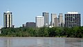 The Arkansas River in Tulsa, Oklahoma.