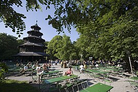 Tour chinoise de Munich du Englischer Garten