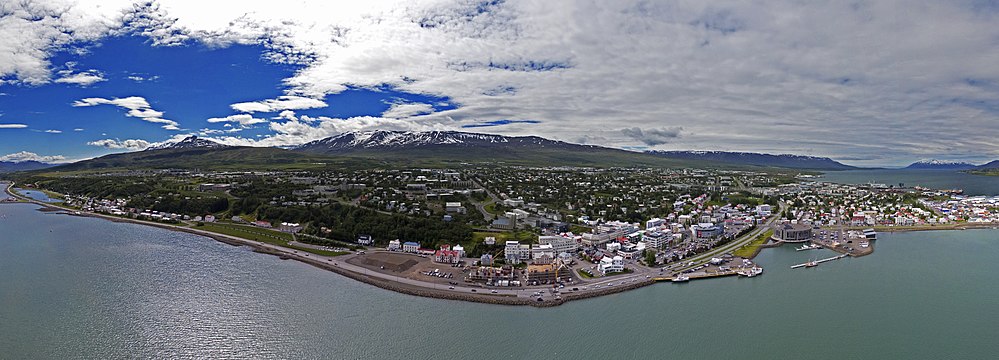 2017 photo of Akureyri, Eyjafjörður