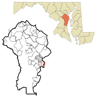 Location in Maryland