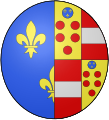 Coat of Arms of Maria of Medici, as Queen of France