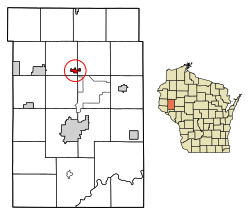 Location of Wheeler in Dunn County, Wisconsin