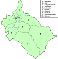 Katastralgemeinden Leobens: (7) Göß (Ortschaft mit 6, 9, 10)