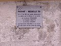 Plaque commémorative sur Maison forte près de Saint-Menges.