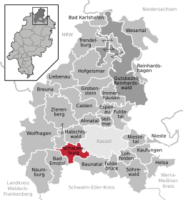 Läget för Schauenburg i Landkreis Kassel