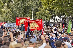 Anzac Day march in Wagga Wagga, Australia, in 2015