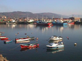 Barcos no porto de Colindres.