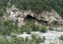 Curiosité géologique dans la vallée de Crévoux, à l'ouest du village