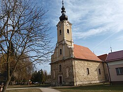 A Keresztelő Szent János plébániatemplom.