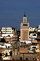 Vue du clocher et du minaret de la mosquée Zitouna.