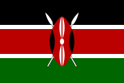 Bandera de Kenia.