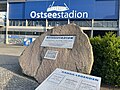 Gedenkstein vor dem Ostseestadion