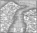 Historical map of the Stait of Messina (1888)