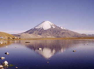 Da Parinacota und da Lago Chungará