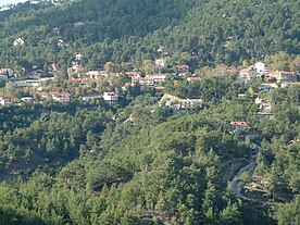 Blick auf Pano Platres