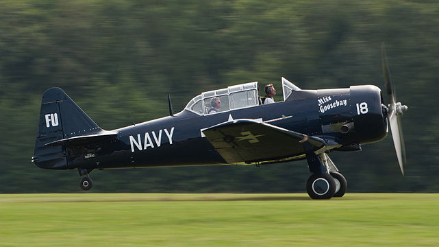 North American AT-6G-NF Texan (built in 1942).