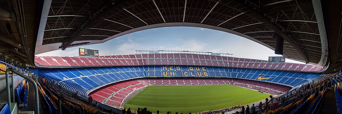 Veduta panoramica del Camp Nou