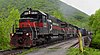 EMD SD39 East portal of the Hoosac Tunnel.