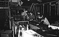 K&M, KIWI Shoe Polish production Line, putting lids on tins by hand 1972