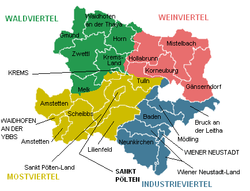 Mappa Ranndiryow Niederösterreich