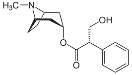 Structuurformule van hyoscyamine