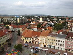 Pohled na předměstí z radnice