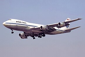 パンアメリカン航空のボーイング747-100 （同社は世界で最初に747を導入した）