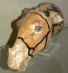 Rhyton attique à tête de mulet